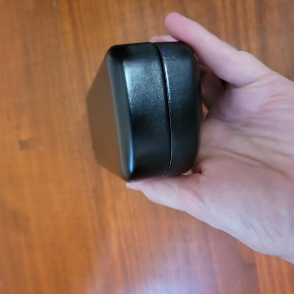 XL Large COACH Logo Clamshell Eye Glasses Case With Lens Cloth - BLACK - Picture 11 of 13